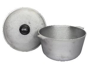 Котел алюминиевый с крышкой 4 л (овальное дно)