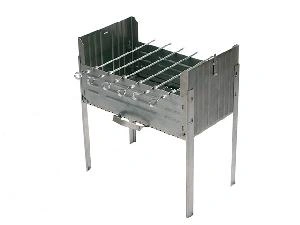 Мангал-дипломат из холоднокатаной стали толщиной 1.2 мм №2 с шампурами (6шт.) 50х30х65 см, Kukmara, м02