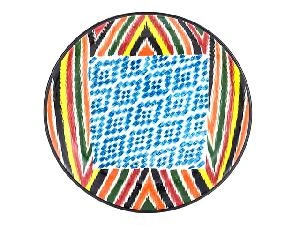 Блюдо Ляган "Риштанская керамика", Атлас, Ø 38 см Блюдо Ляган "Риштанская керамика", Атлас, Ø 38 см