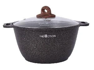 Кастрюля 3 л с антипригарным покрытием со стеклянной крышкой, Kukmara (Granit Ultra Induction Original), кгои32а