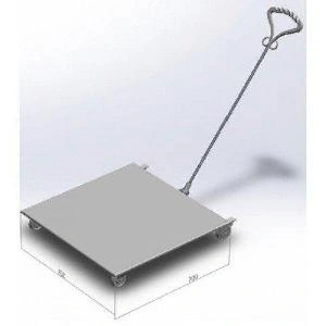 Тележка на колесах для тандыров Сармат "Аладдин", "Аладдин Mini", "Атаман", "Большой", "Восточный","Дастархан", "Скиф", платформа 70 см