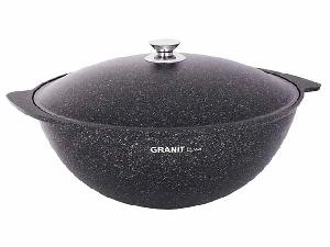 Казан 6 л с антипригарным покрытием с крышкой, Kukmara (Granit Ultra Original), кго65а