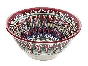 Коса "Риштанская керамика", Красная №2, Ø 18 см