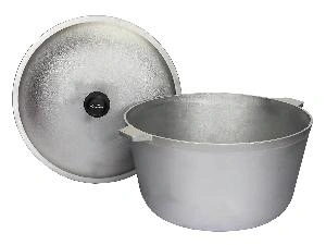 Котел алюминиевый с крышкой 20 л (овальное дно) 