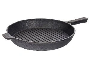 Сковорода-гриль круглая, чугунная DAVR METALL, 28 см