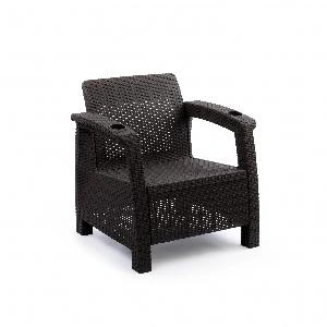 Садовое кресло Альтернатива "Ротанг-плюс" М8839, (мокко), 73х70х79 см