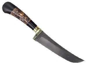 Нож Джинн-м "Ножеяр" х12мф, (ручка - стабилизированный кап клена)