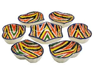 Набор салатников "Риштанская керамика", Атлас №2, 7 предметов