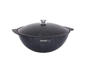 Казан 9 л с антипригарным покрытием с крышкой, Kukmara (Granit Ultra Blue), кгг95а