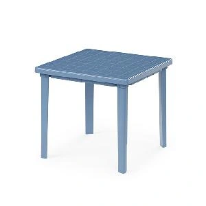 Стол садовый квадратный Альтернатива М2594, (синий), 80х80х74