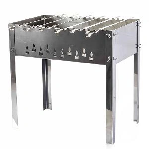 Мангал Grillkoff Стандарт стальной усиленный с 6 шампурами с сумкой