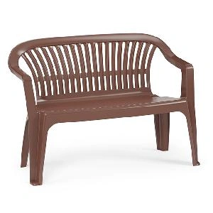 Скамейка садовая со спинкой Альтернатива "Престиж" М5932, (темно-коричневый), 115х60х81