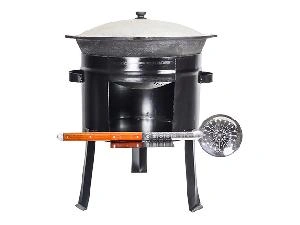 Набор: печь (3 мм), казан c крышкой (22 л), шумовка