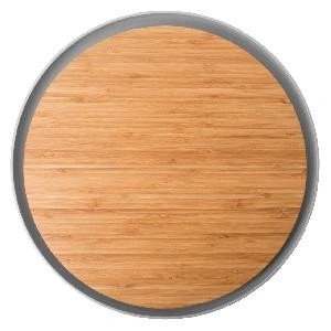 Доска разделочная бамбуковая с тарелкой 36,5*2см Leo
