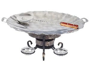 Садж 55 см нержавеющая сталь + подставка шелковый путь премиум + ШУМОВКА В ПОДАРОК!