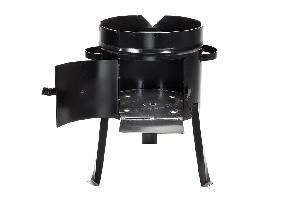 Печь под казан 8 л, с дверцей, толщина 3 мм