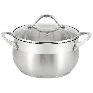 Кастрюля с крышкой Appetite Tessi, нержавеющая сталь, 4.6 л