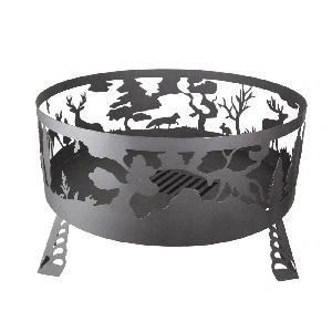 Костровище с зольником “Лес”, d66, "Стальные решения"