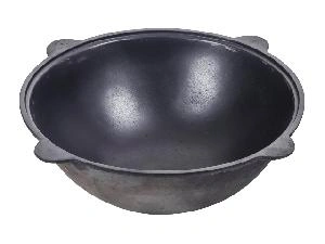 Казан чугунный DAVR METALL, без крышки, плоское дно, 16 л Казан чугунный DAVR METALL, без крышки, плоское дно, 16 л