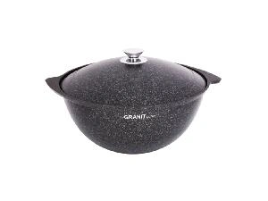 Казан 7 л с антипригарным покрытием с крышкой, Kukmara (Granit Ultra Original), кго75а