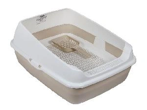 Лоток с высокими бортами и совком "Лекси" Альтернатива М8575, (бежевый), 505х390х235 мм