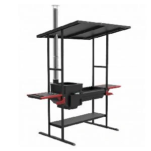 Печь-мангал GRILLVER Искандер-400 «Инклайн Эйр» NEW