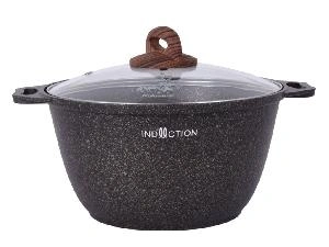 Кастрюля 4 л с антипригарным покрытием со стеклянной крышкой, Kukmara (Granit Ultra Induction Original), кгои42а