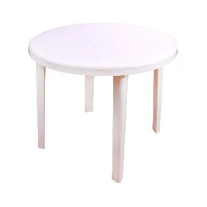 Стол садовый круглый Альтернатива М2664, (белый), 90х90х75