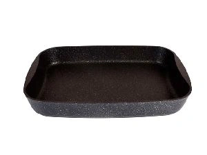 Противень с антипригарным покрытием 36.5х26х5.5 см, Kukmara (Темный мрамор), пмт02а