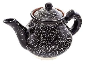 Чайник "Риштанская керамика", коричневый, 0.7 л