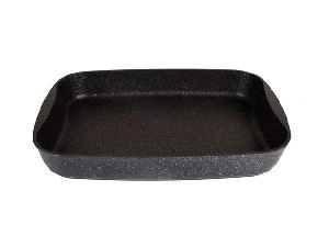 Противень с антипригарным покрытием 40х29.5х5 см, Kukmara (Темный мрамор), пмт03а