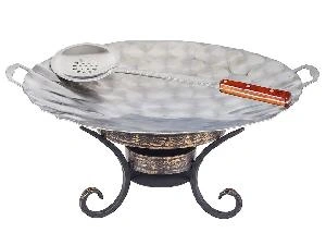 Садж 50 см нержавеющая сталь + подставка шелковый путь + ШУМОВКА В ПОДАРОК!