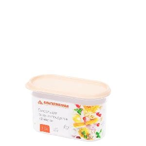 Емкость для сыпучих продуктов "Фиеста" Альтернатива М8778, (бежевый), 1,2 л Емкость для сыпучих продуктов "Фиеста" Альтернатива М8778, (бежевый), 1,2 л
