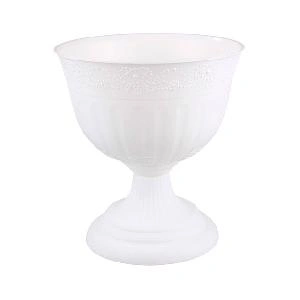 Вазон для цветов Альтернатива "Венеция" М3127 (белый), 33.1х33.1х35.5 см