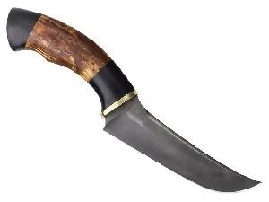 Нож Уйгур-2 "Ножеяр" х12мф, (ручка - стабилизированная карельская береза)
