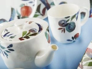 Чайный набор Fruits Line: чайник 1,3 л, кружки 2 штуки 450 мл, Plover