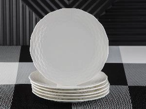 Набор фарфоровых тарелок "Левана" 6 штук, PLOVER, 20 см