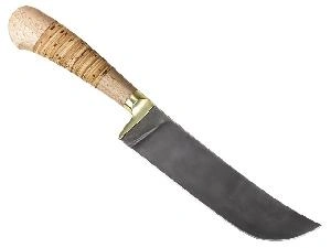 Нож Пчак-1 "Ножеяр" х12мф, (ручка - береста, орех)