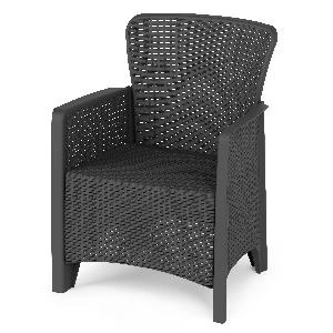 Садовое кресло "Ротанг Лайт" (графит), 62х58х85 см, Альтернатива, М9012