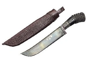 Нож Пчак, средний, рукоять: рог сайгака