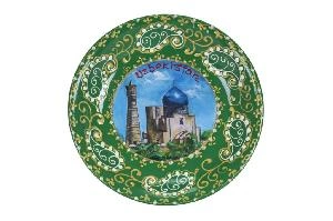 Тарелка керамическая с ручной росписью, диаметр 20 см