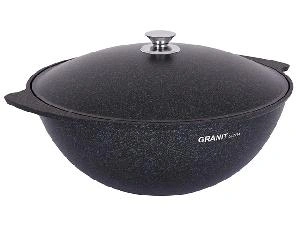 Казан 6 л с антипригарным покрытием с крышкой, Kukmara (Granit Ultra Blue), кгг65а