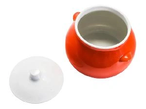 Горшок для запекания "Славянская Керамика", Оранжевый, 0.6 л