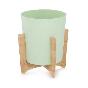 Горшок-кашпо цветочный Альтернатива "Алессия" М8266, (св.зеленый), 1.8 л