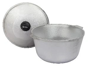 Котел  алюминиевый с крышкой 6 л (овальное дно) 