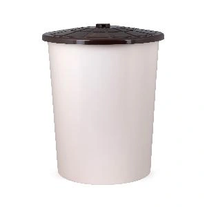 Бак универсальный с крышкой 100 л (бежевый), Альтернатива М3469