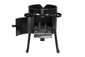 Печь под казан 16 л, с дверцей, толщина 3 мм