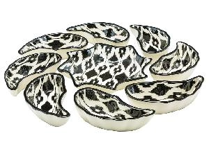 Набор салатников "Риштанская керамика", Атлас №4, 9 предметов