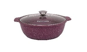 Кастрюля-жаровня 3 л с антипригарным покрытием со стеклянной крышкой, Kukmara (Trendy style mystery), ж31tsm