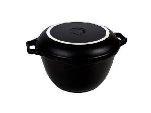 Казан 4 л с антипригарным покрытием с крышкой-сковородой, Kukmara (Традиция), к44а